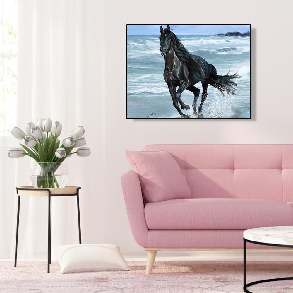 Diamond Painting - Full Round - Running Horse