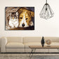 Paint By Number - Oil Painting - Staying Dog Cat (40*50cm)