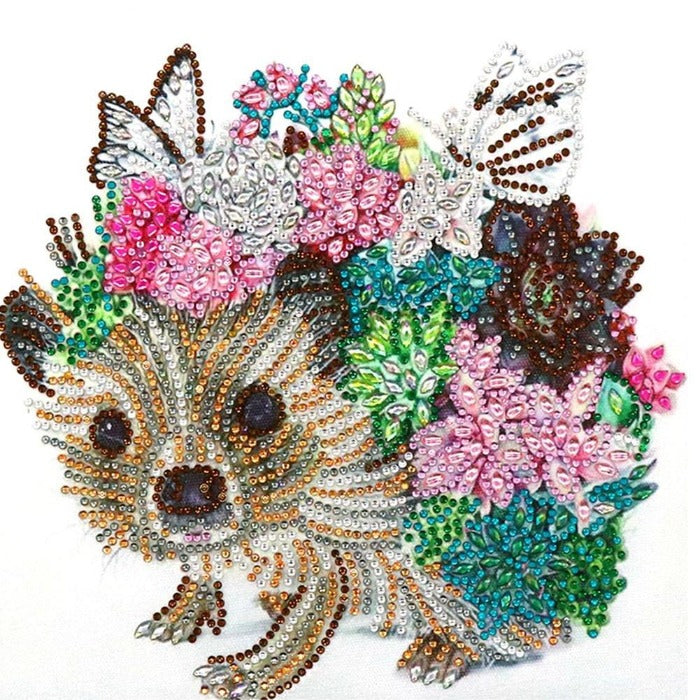 5D DIY Diamond Painting home decoration - Crystal Rhinestone - Hedgehog