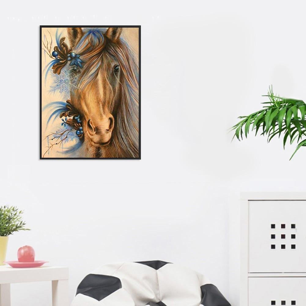 Pintura Diamante - Rodada Completa - Cabeça de Cavalo