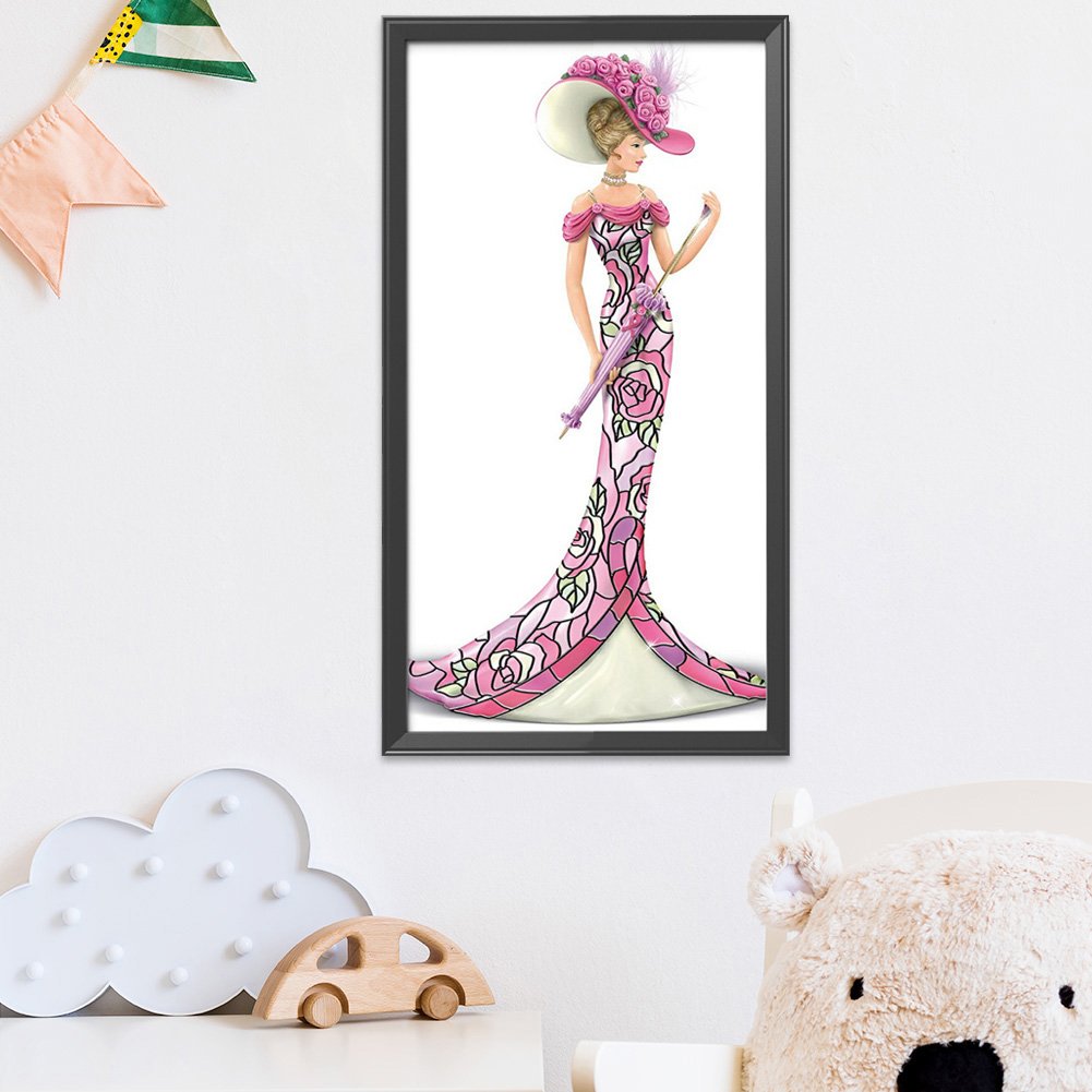 Ponto Cruz Estampado 14ct - Noblewoman (36*66cm)