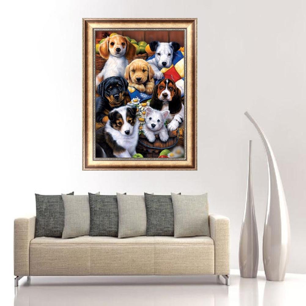 Pintura Diamante - Rodada Parcial - Cães