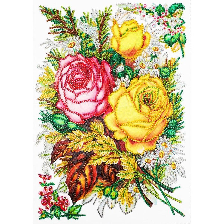 DIY 5D Crystal Rhinestone Diamond Painting Kit Flowers