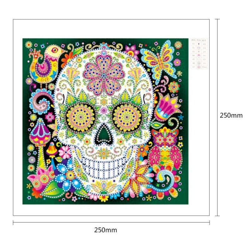 Colorful Skull Special Shaped Rhinestones Diamond Painting 【diamondpaintingsart】