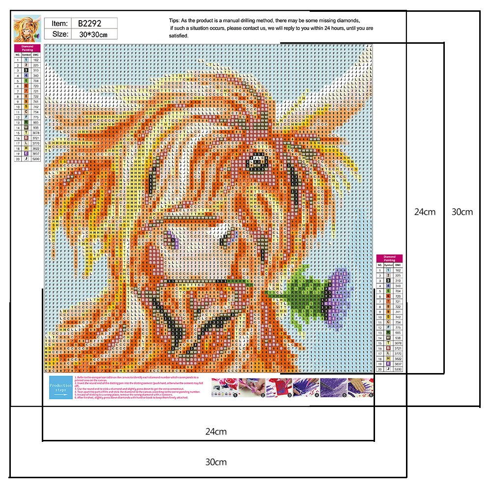 Diamond Painting - Full Round - Cow 2