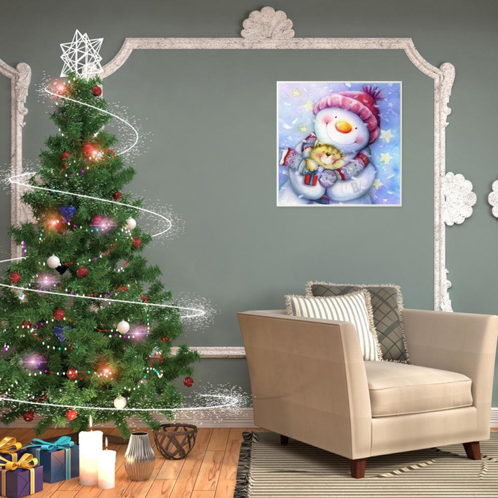 Diamond Painting - Full Round - Snowman C
