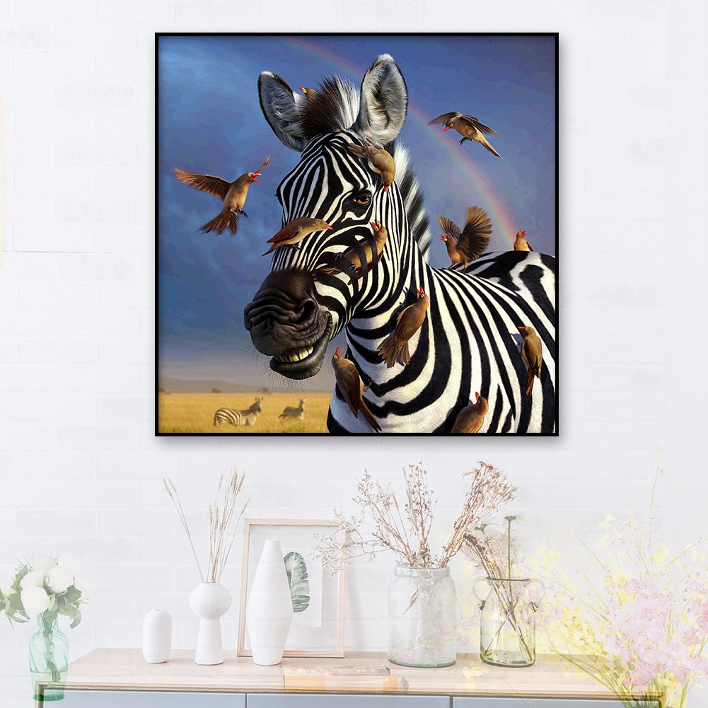 Diamond Painting - Full Round - Zebra