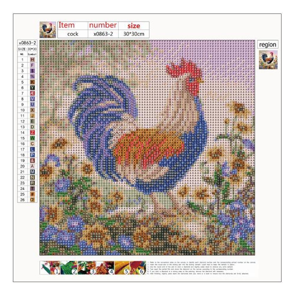 Diamond Painting - Full Round - Standing Cock