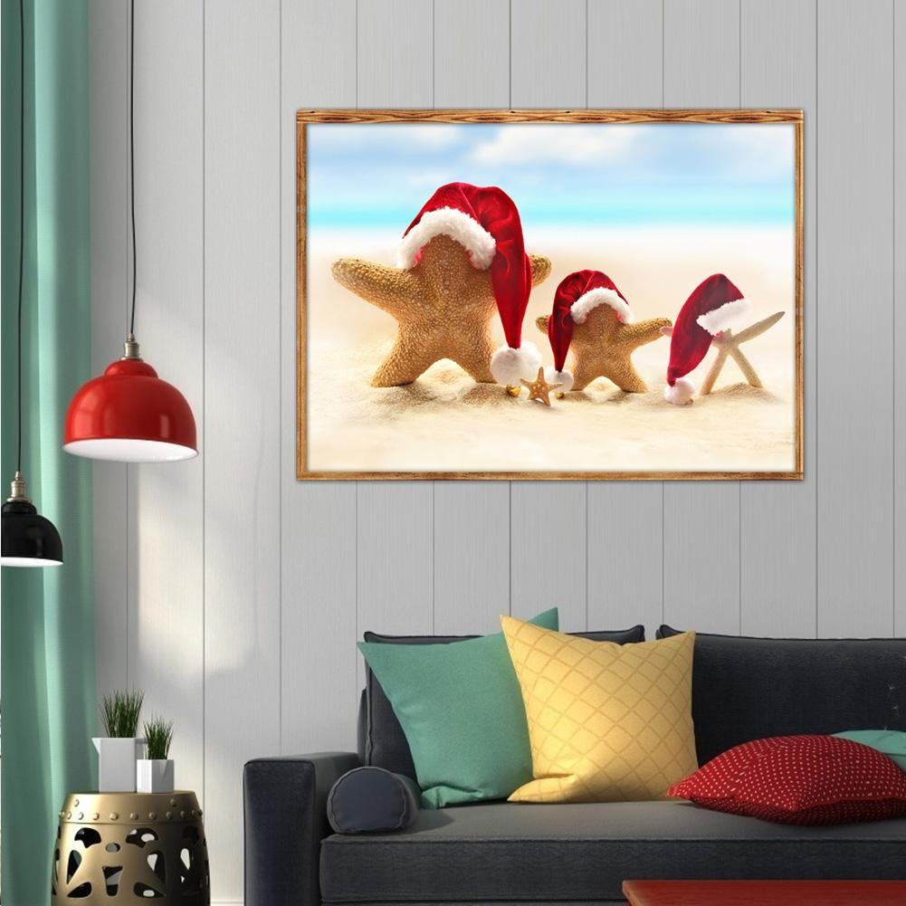 Diamond Painting - Full Round - Christmas Seastars