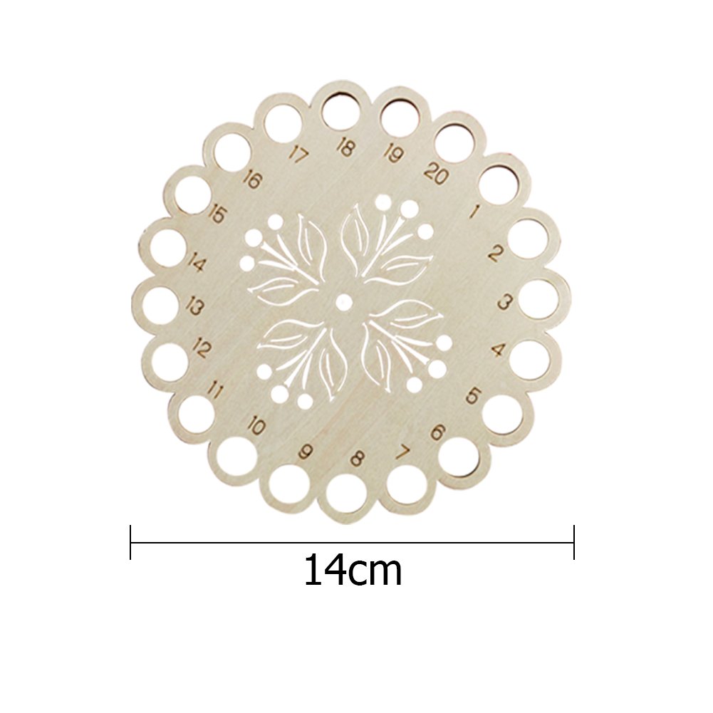 Hollow Thread Board Wooden Cross Stitch Tool - Tulip