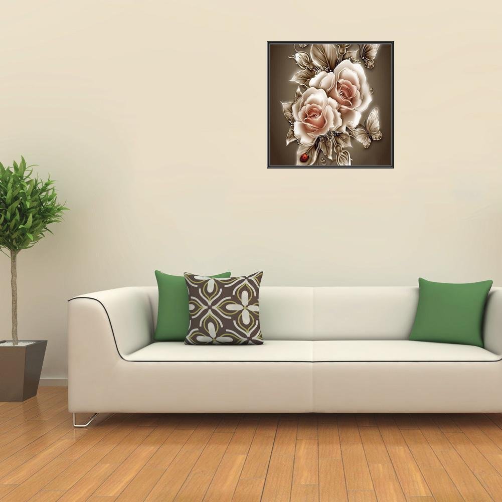 Diamond Painting - Full Round - Retro Flowers