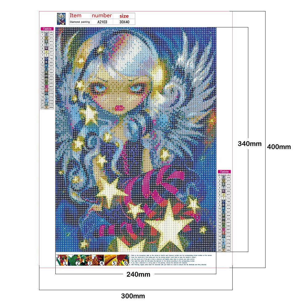 Diamond Painting - Full Round - Cartoon Big Eyes