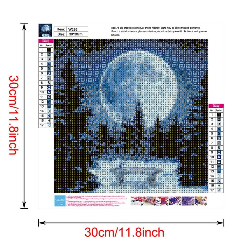 Diamond Painting - Full Round - Full Moon 1