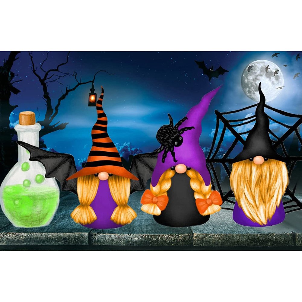 11ct Stamped Cross Stitch Halloween Dwarf(35*50cm)