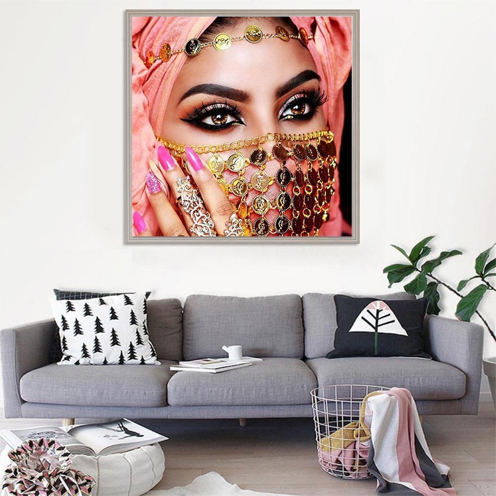 Diamond Painting - Partial Round - Beautiful Lady