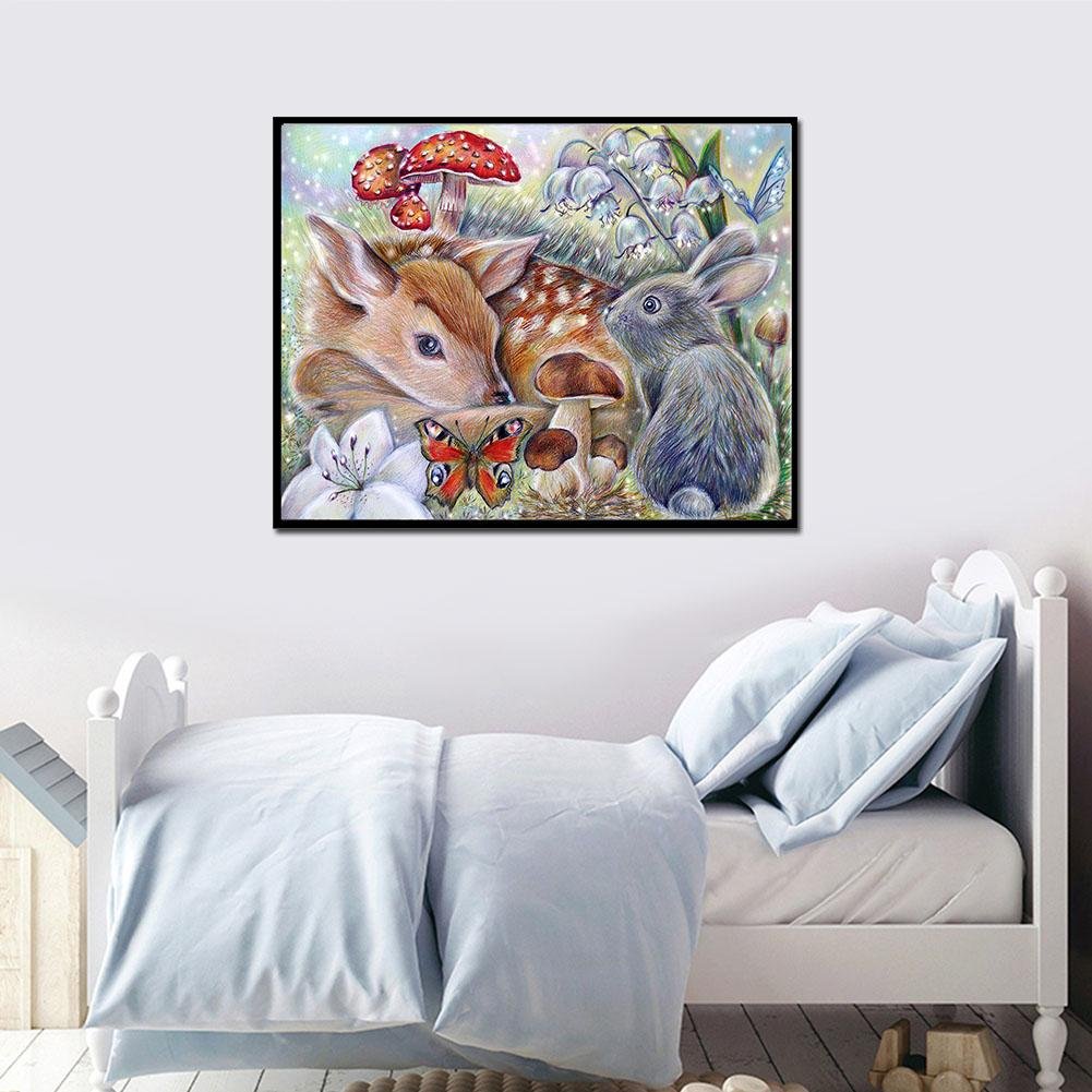 Pintura Diamante - Rodada Completa - Animal Fofo C
