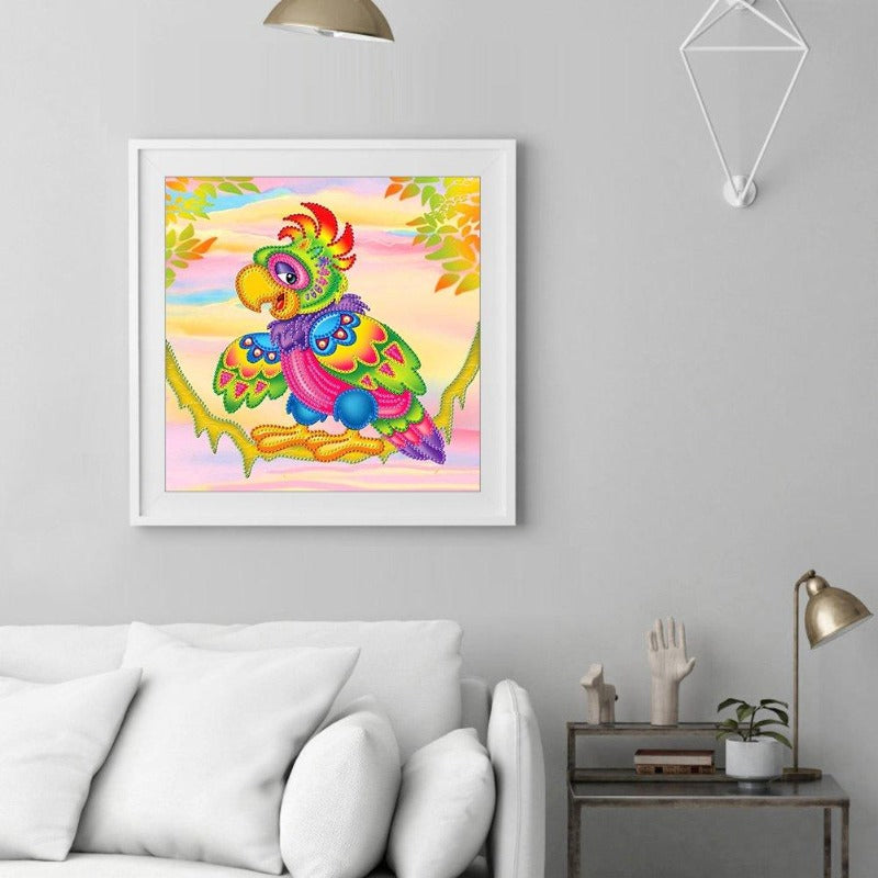 DIY Colorful Bird Mosaic embroidery kits