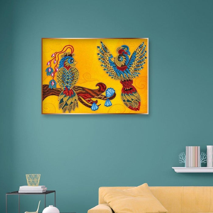 Two Birds 5D Special Shaped Part Drill Resin embroidery Craft