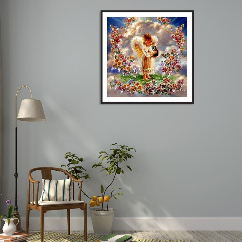 5D DIY Diamond Painting Kit - Full Round - Little Angel B