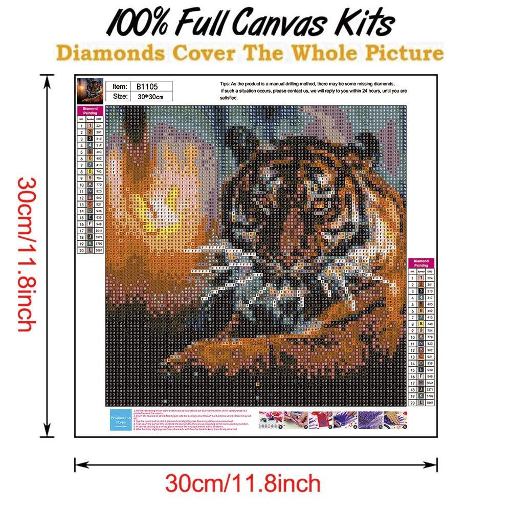 Diamond Painting - Full Round - Novelty Tiger B