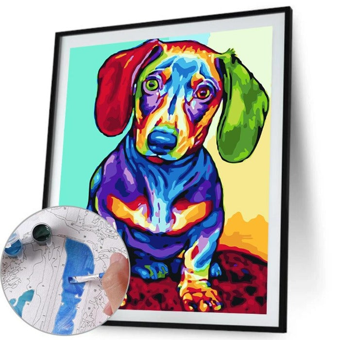 painting by numbers kit can even be framed to make a fantastic picture for your wall