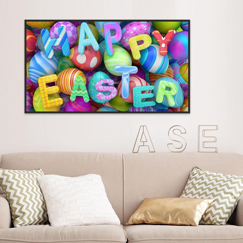 Diamond Painting - Full Round - Happy Easter Egg