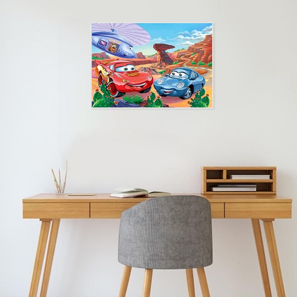 Diamond Painting - Full Round - Cartoon Cars