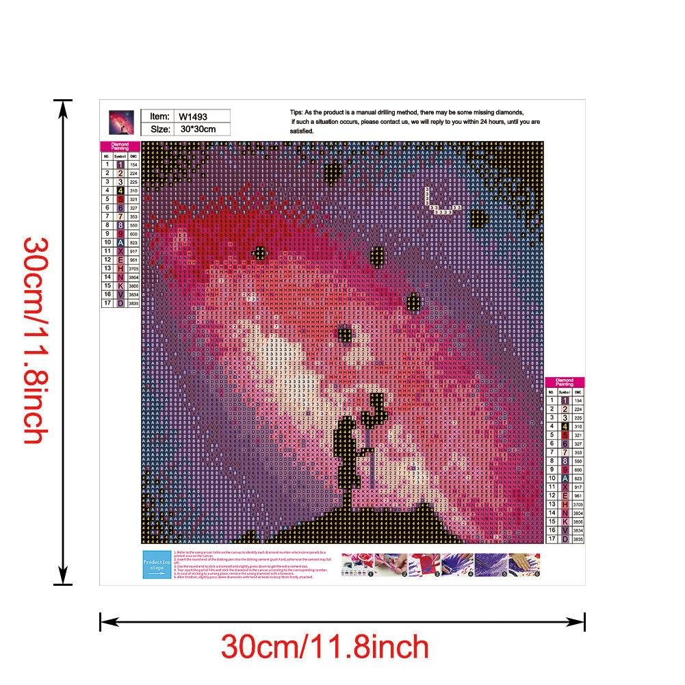 Diamond Painting - Full Round - Red Galaxy