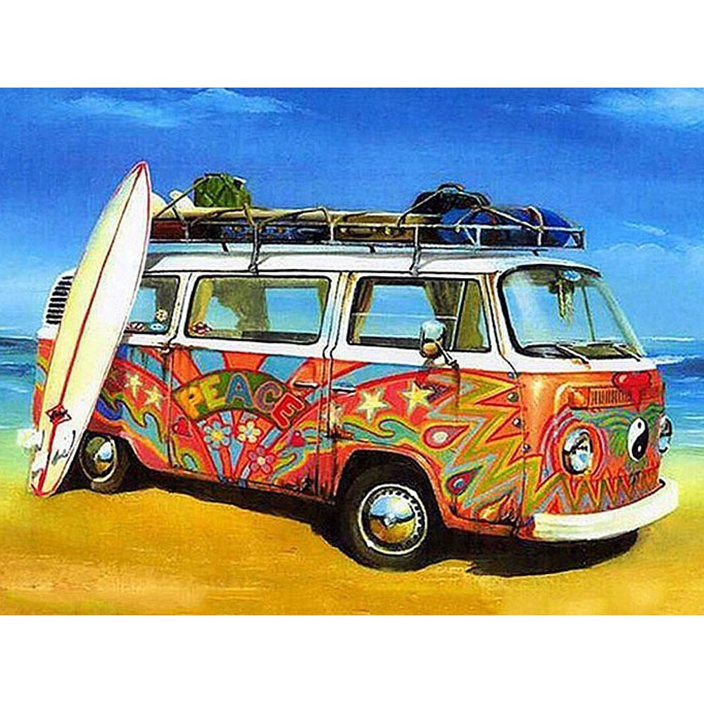 Diamond Paintings Art Full Drill Bus