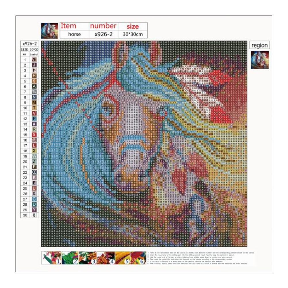 Diamond Painting - Full Round - Tired Horse