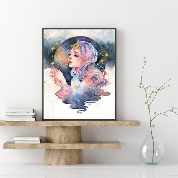 Girl 40x50cm Oil Paint By Numbers Picture DIY Painting M405