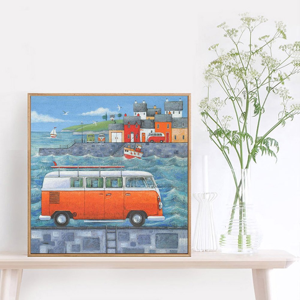 Diamond Painting - Full Round - Bus