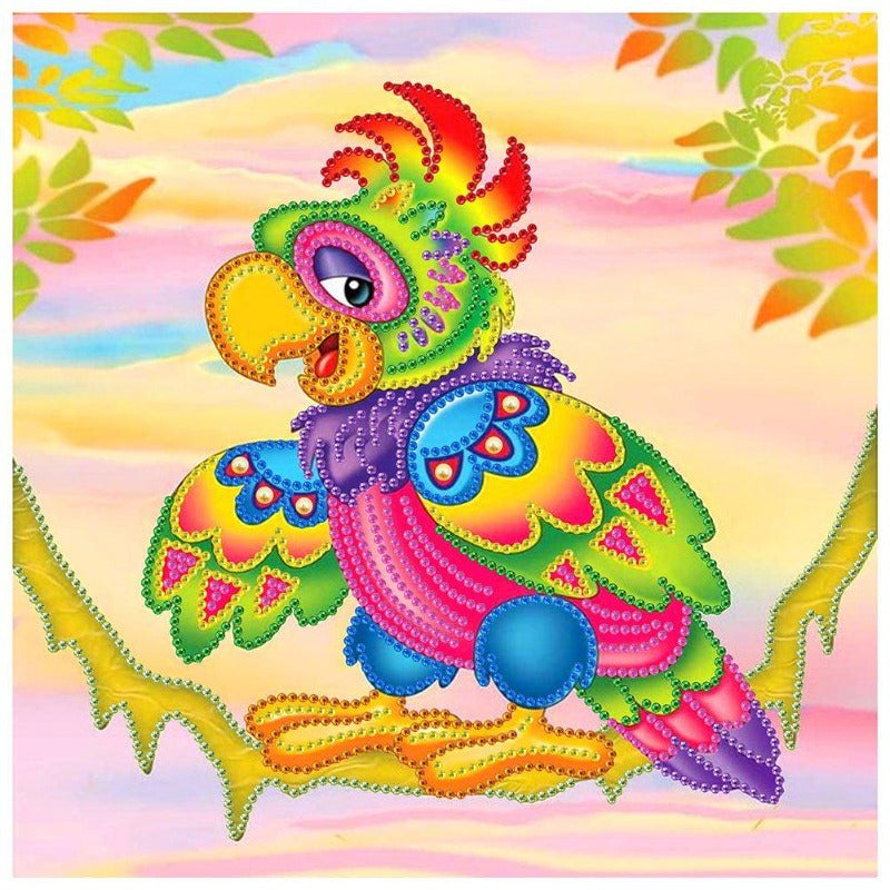 DIY Colorful Bird Mosaic embroidery kits