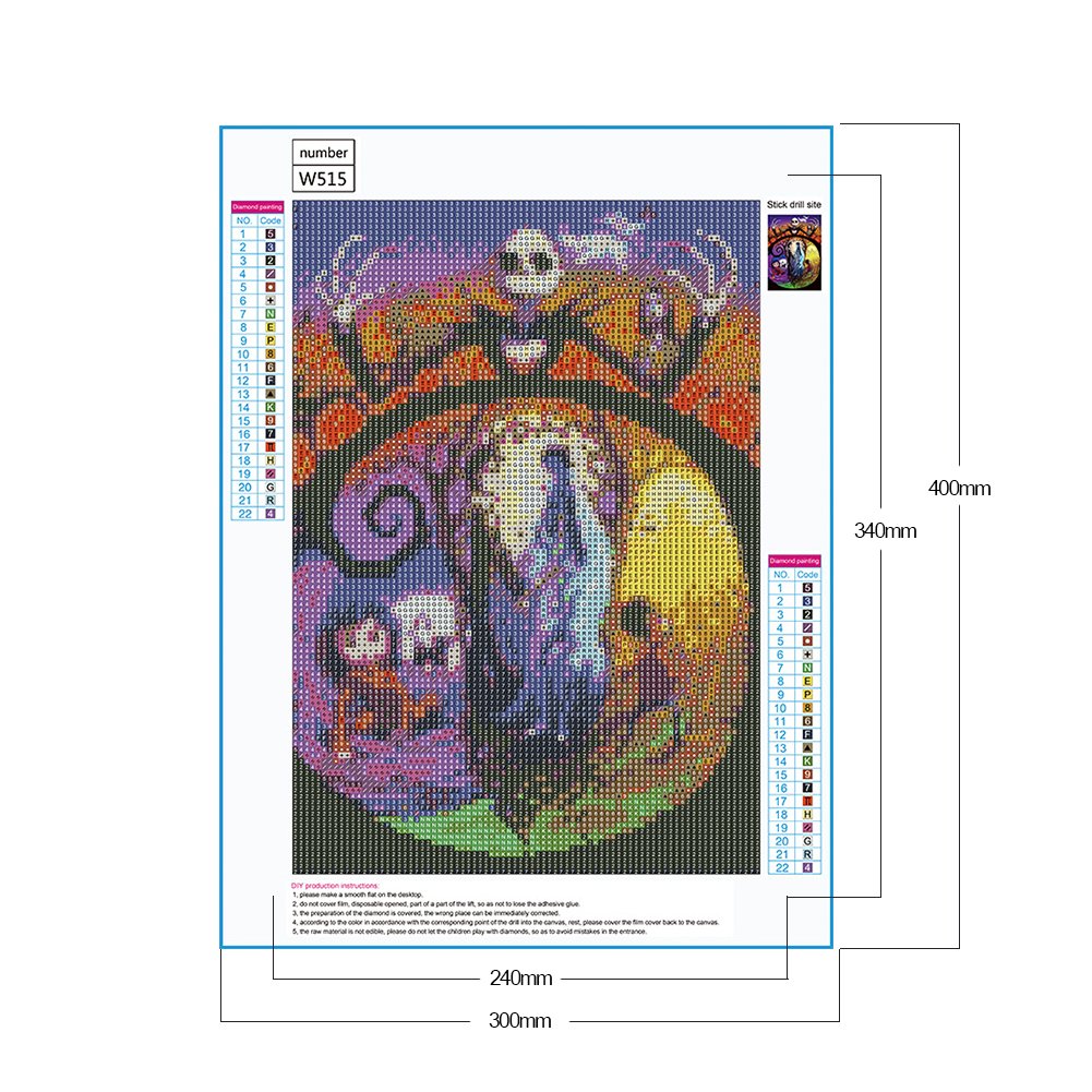 5D DIY Diamond Painting Kit - Full Round - Corpse Bride