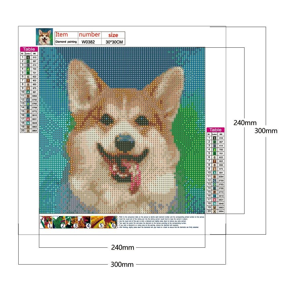 Diamond Painting - Full Round - Dog 7