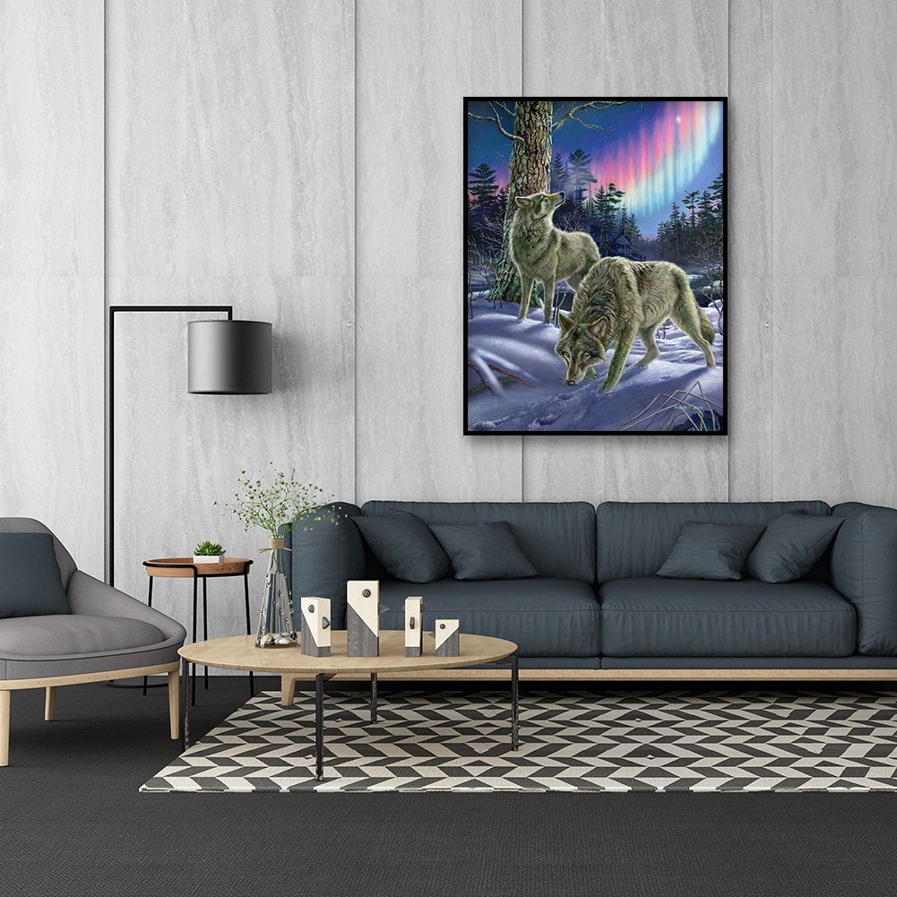 Diamond Painting - Full Round - Wolf 5