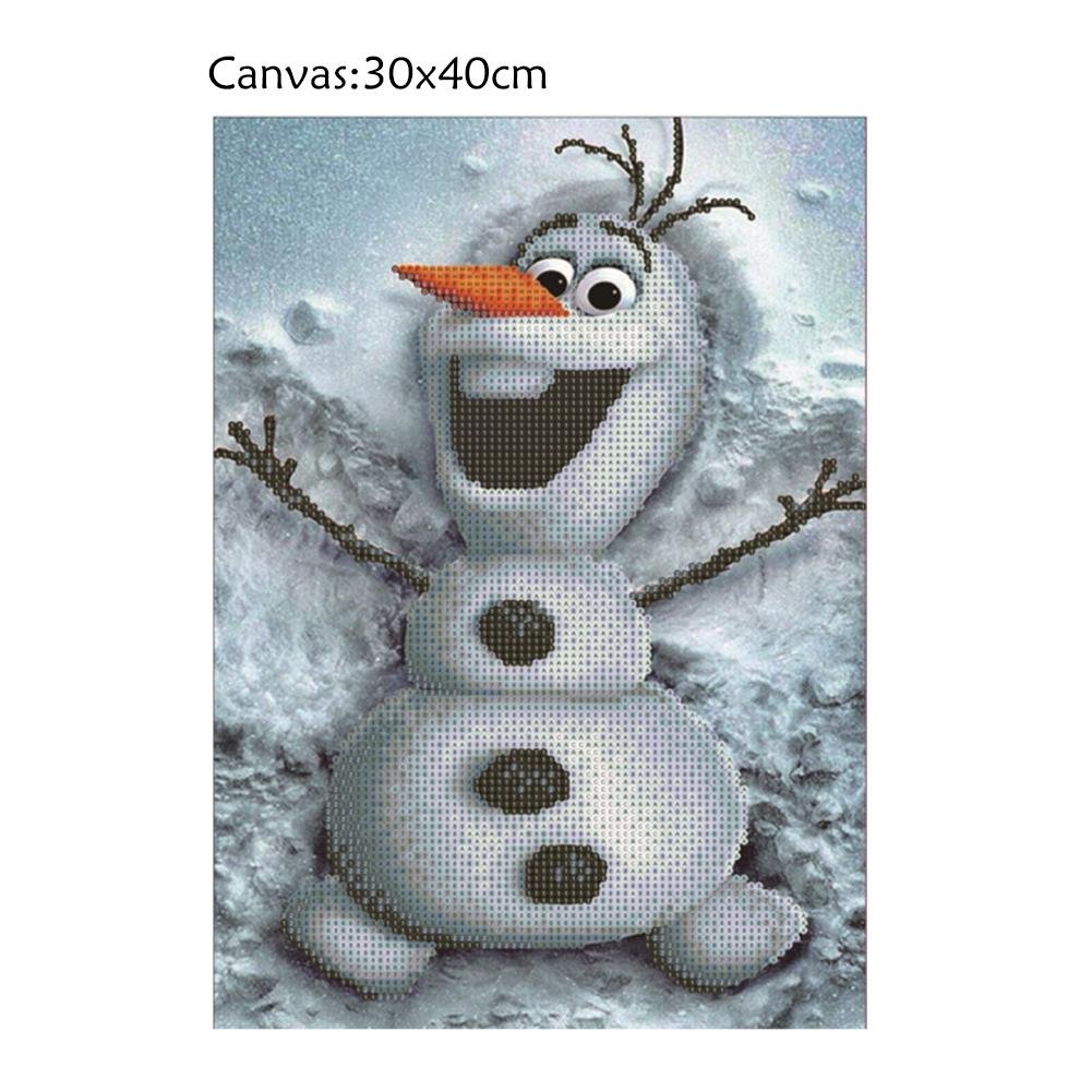 Pintura Diamante - Volta Parcial - Cute Olaf