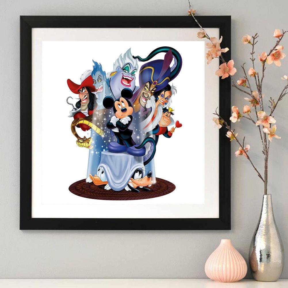 DIY 5D Cartoon Diamond Painting Kit - Mickey's House of Villains