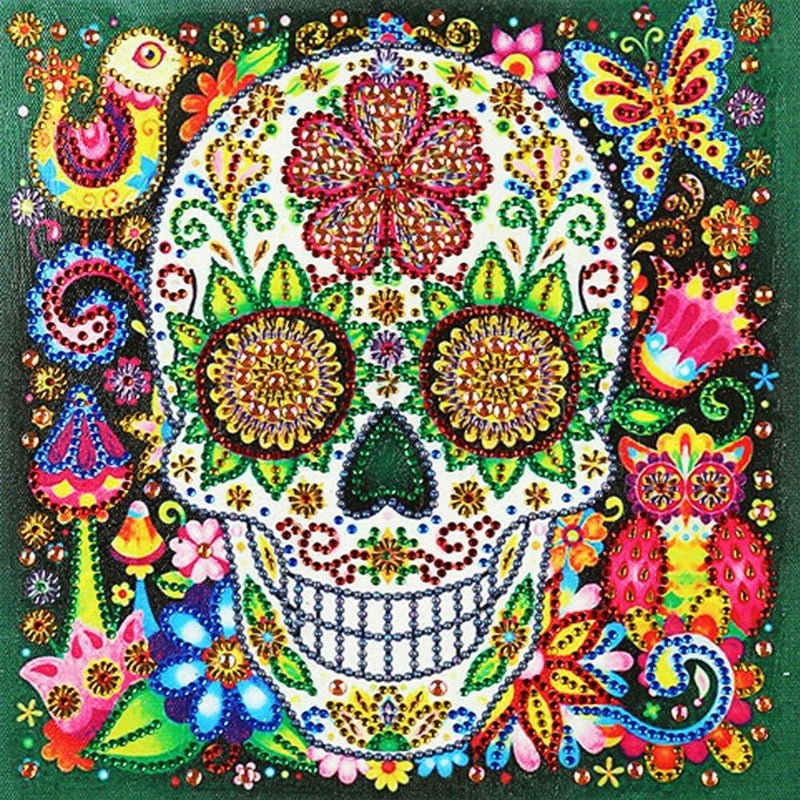 Colorful Skull Special Shaped Rhinestones Diamond Painting 【diamondpaintingsart】