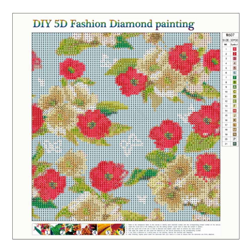 Diamond Painting - Full Round - Flower 7