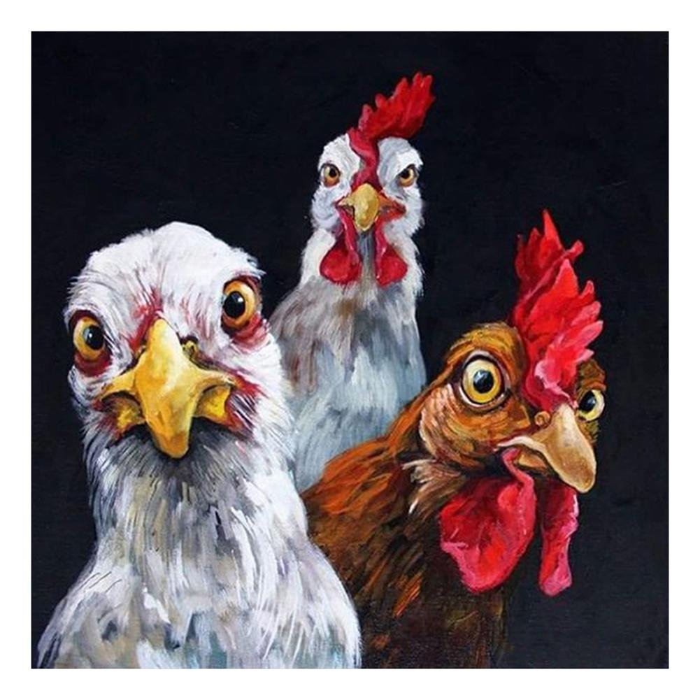 Rooster 5D DIY diamond painting kit