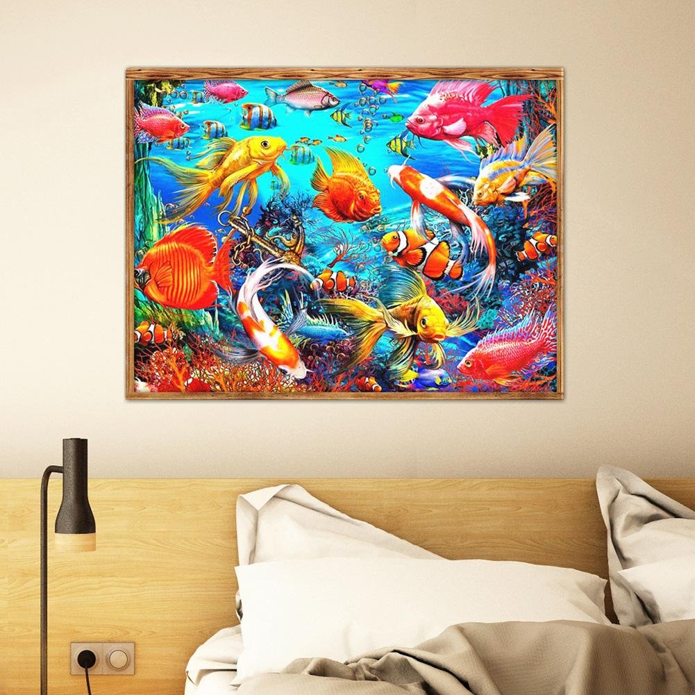Diamond Painting - Full Round - Fish World