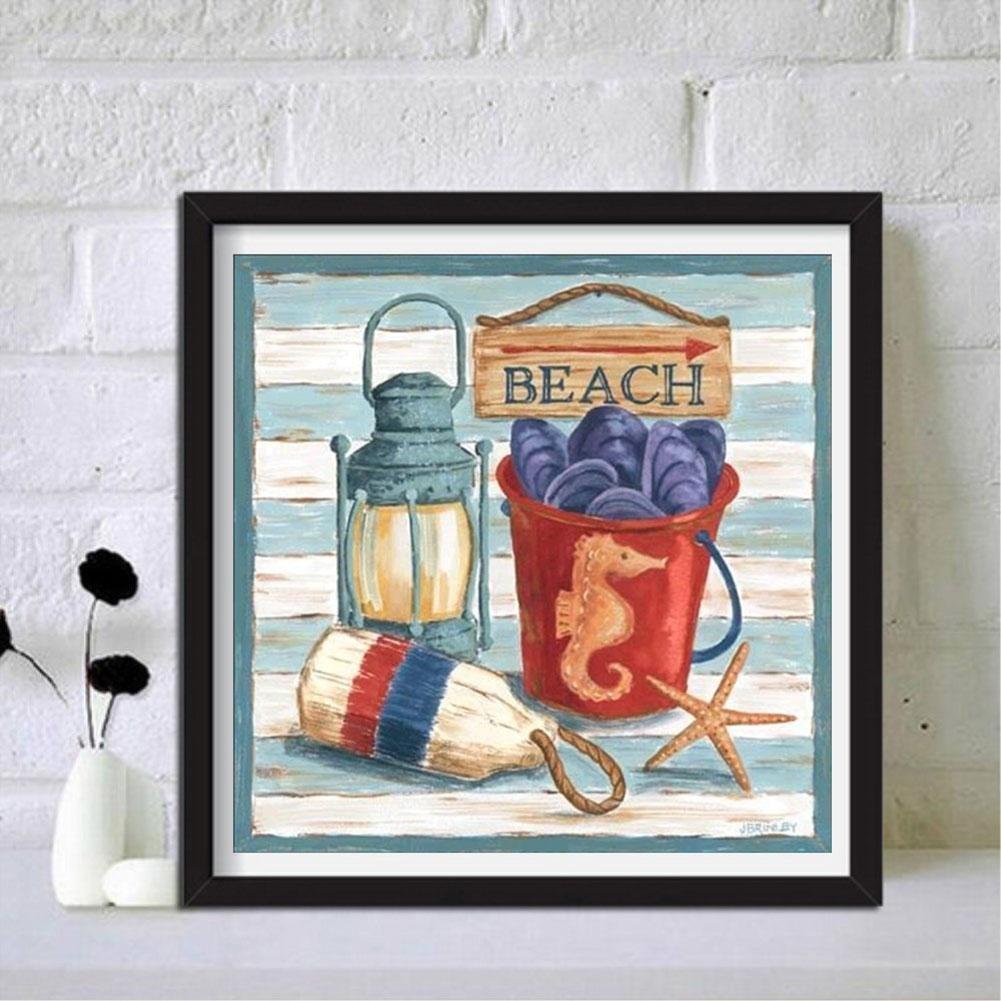 Diamond Painting - Full Round - Oil Painting Beach
