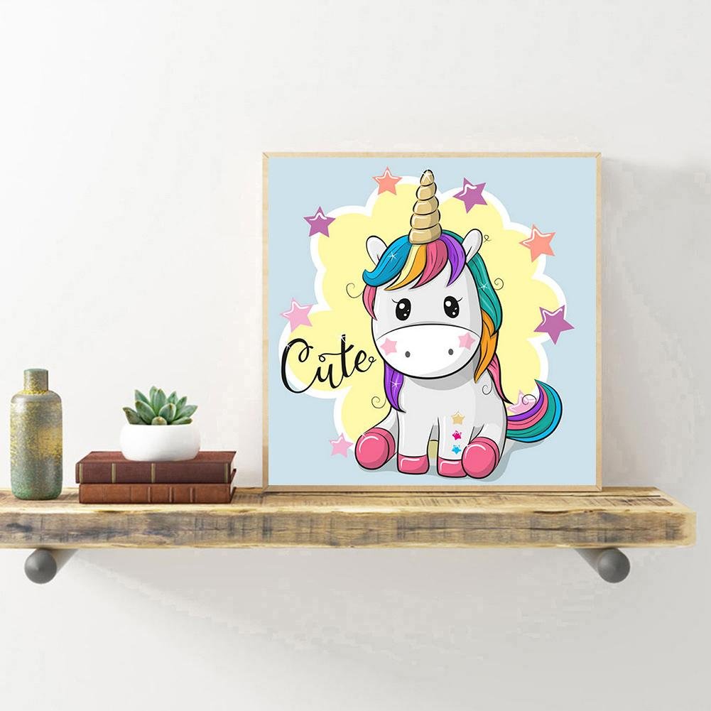 Diamond Painting - Full Round - Cartoon Unicorn A