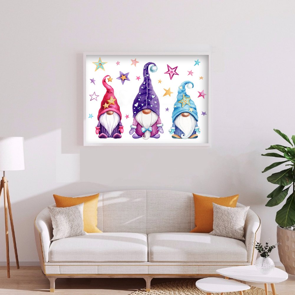 Kit de pintura de diamante DIY 5D - Rodada completa - Goblin Gnomo D