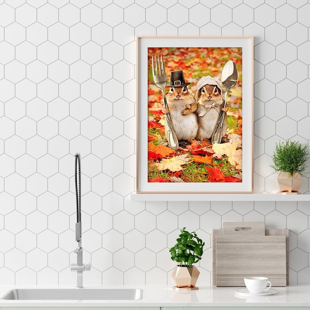 Diamond Painting - Full Round - Squirrels
