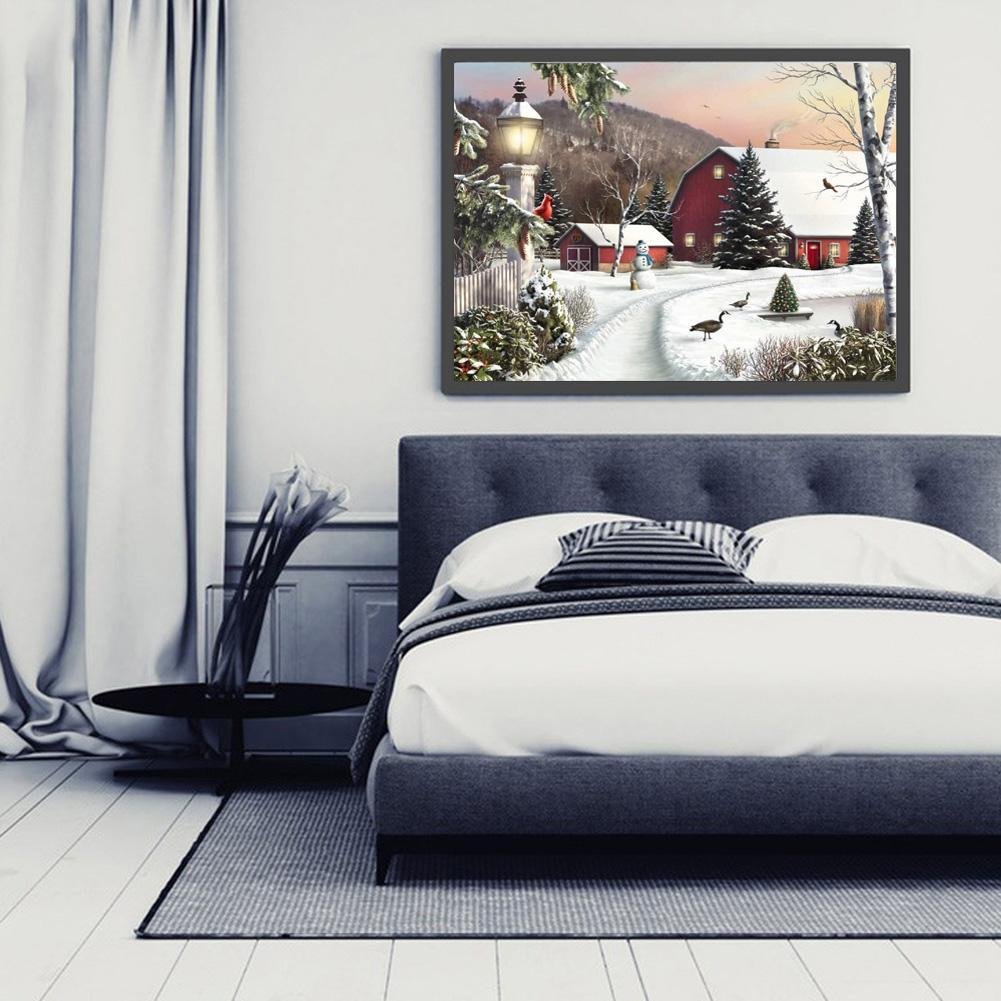 Pintura Diamante - Rodada Completa - Céu Claro Neve
