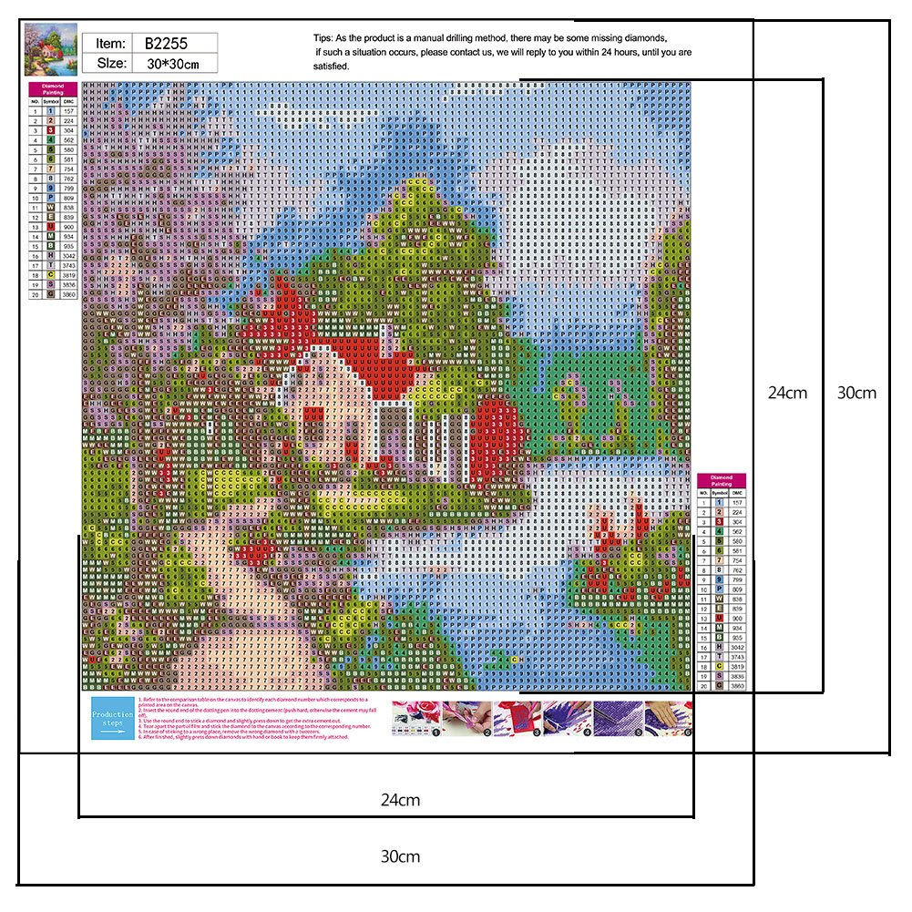 Diamond Painting - Full Round - Lakeside House