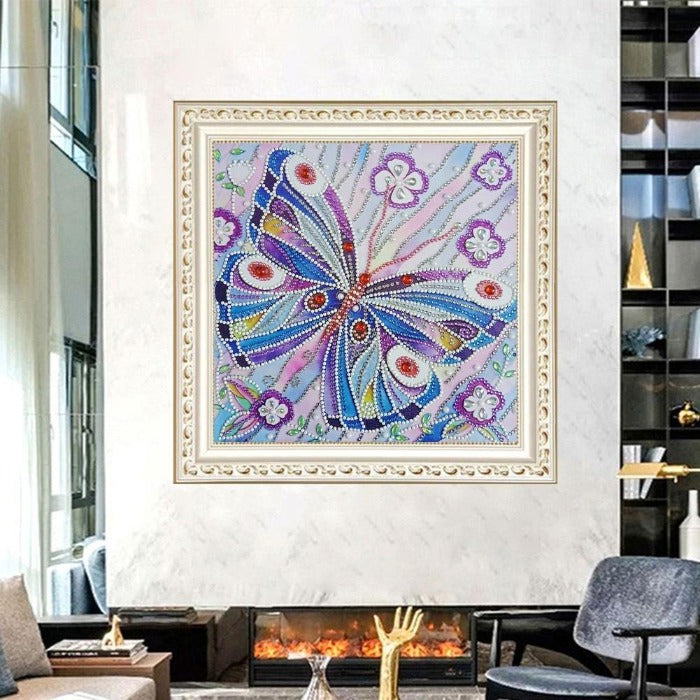Diamond Painting - Crystal Rhinestone - Butterfly D