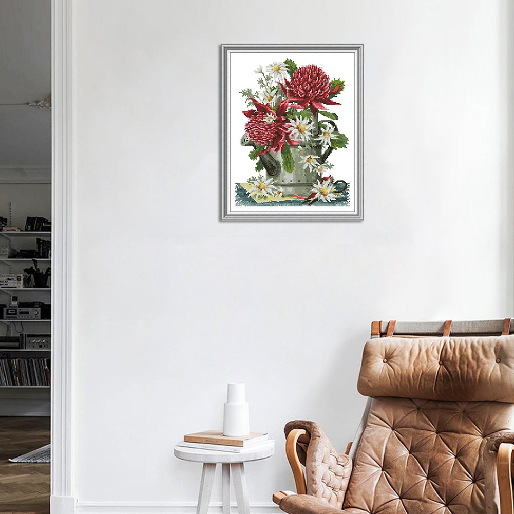 14ct Stamped Cross Stitch - Flower (40*32cm)